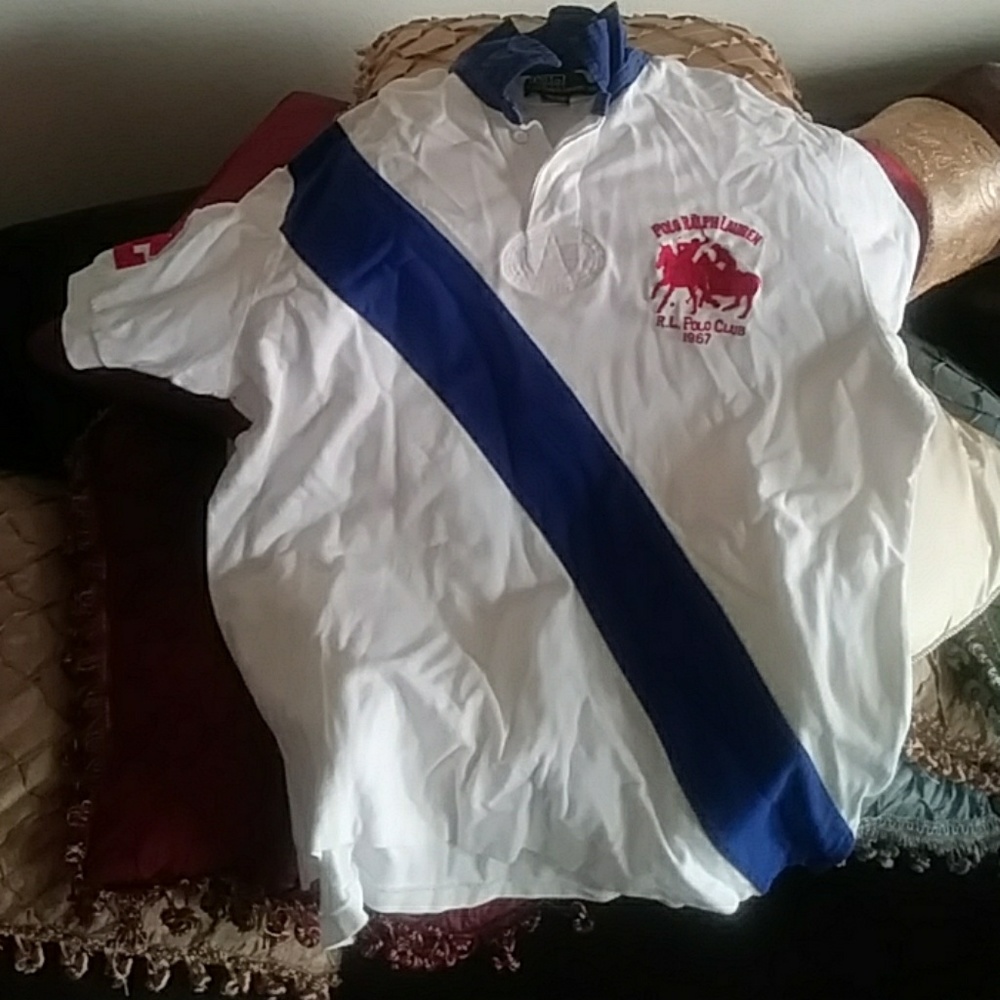 Polo Ralph Lauren rugby sash diagonal stripe shirt